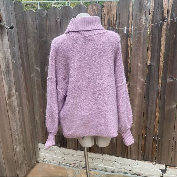 Free People Women's Milo Sweater - Lavender size small - Picture 6 of 11